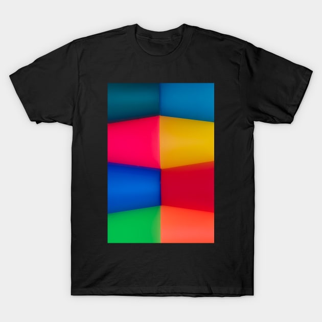 Abstract Multi Coloured Background T-Shirt by Russell102